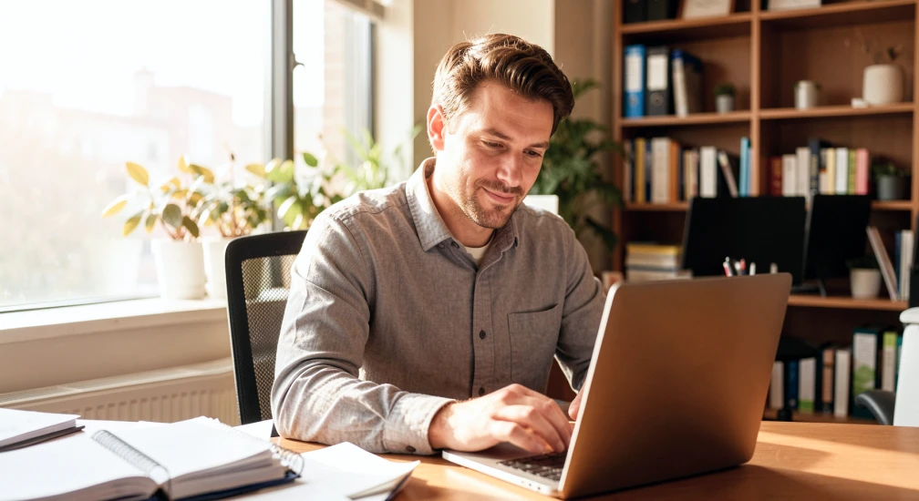Zwei Frauen im Büro unterhalten sich vor einem Computerbildschirm